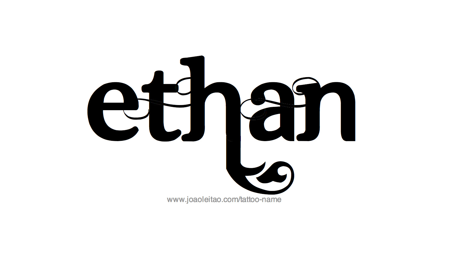 Ethan Name Tattoo Designs